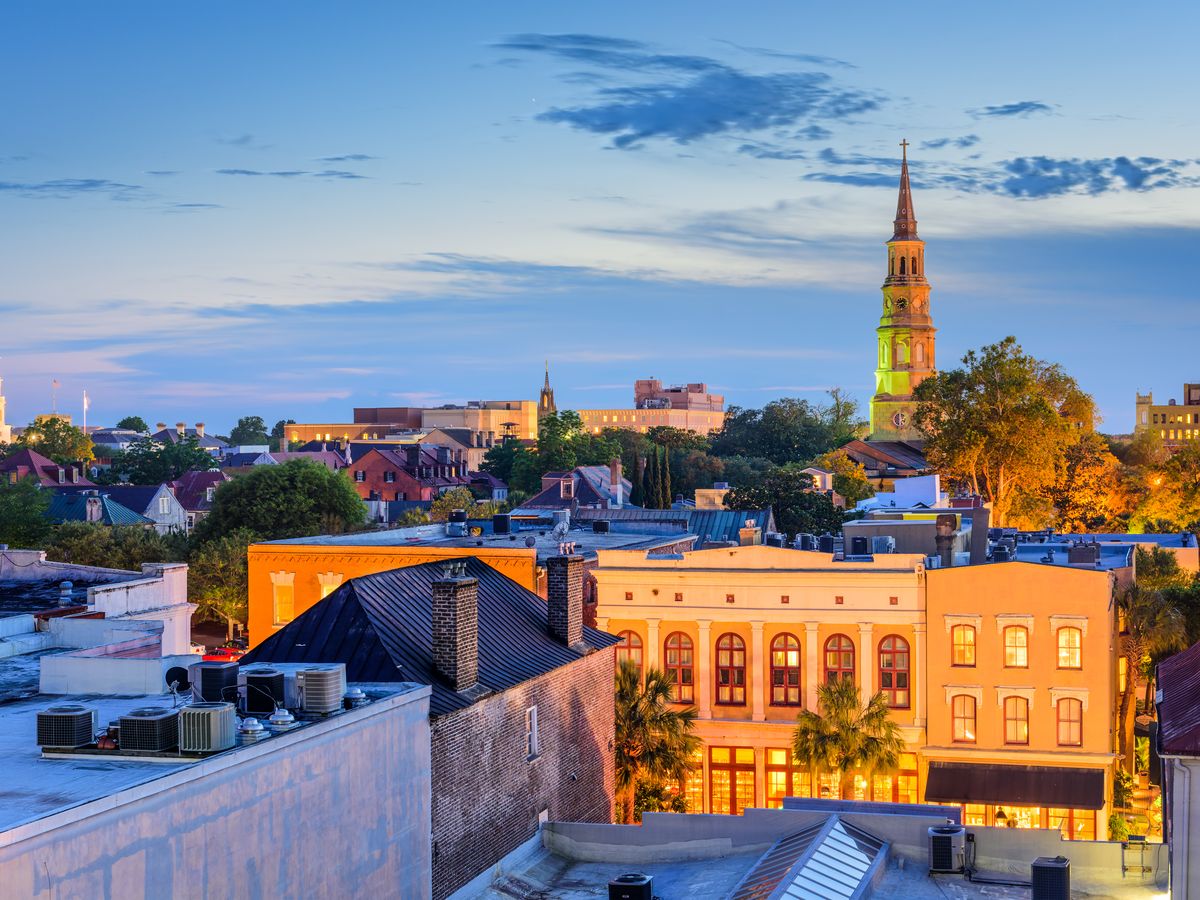 Skyline sunset Charleston SC