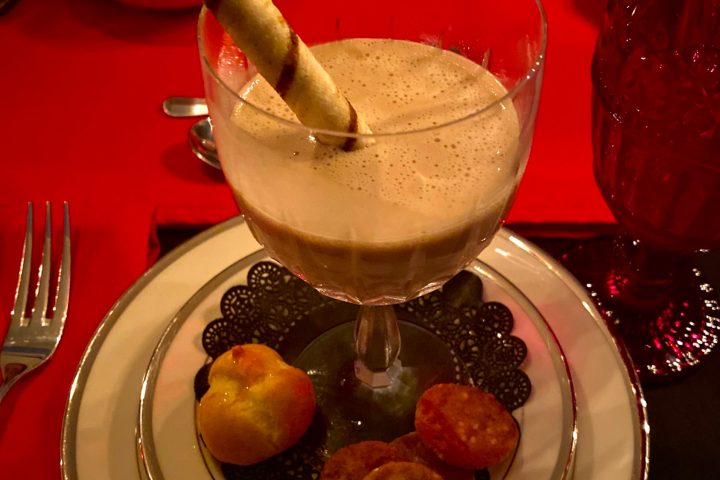 a plate of food on a table