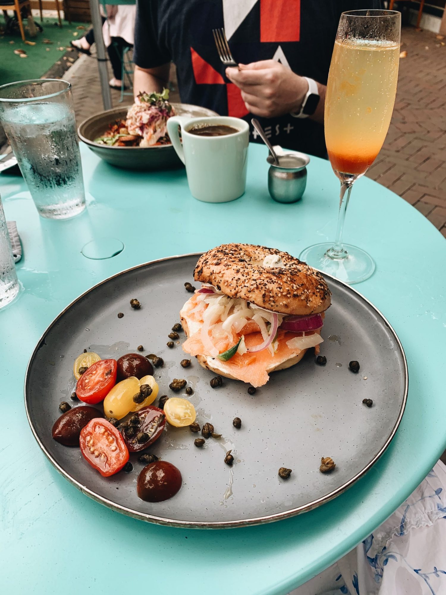 Processed with VSCO with a6 preset a plate of food on a table