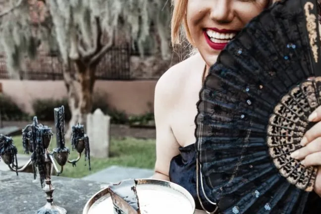a woman posing for a picture