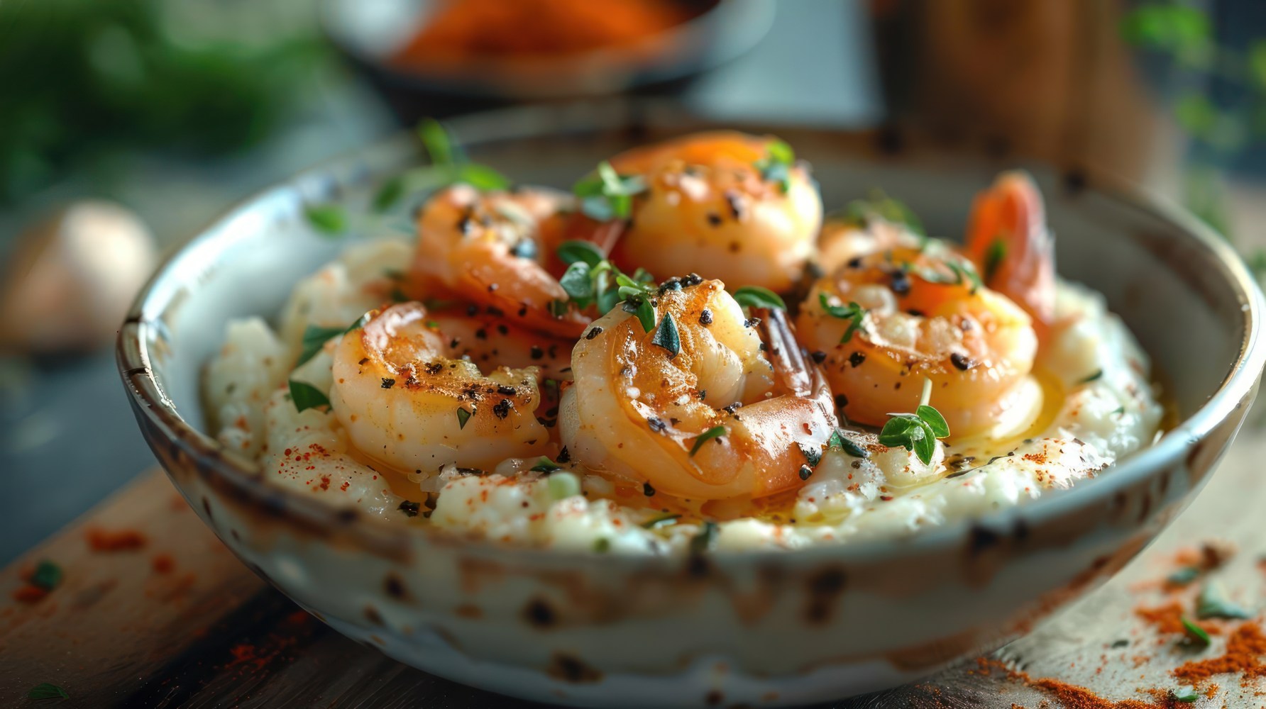 Shrimp and grits Charleston South Carolina]